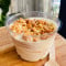 White Chocolate Biscuit Pudding Topped With Roasted Cashew
