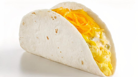 Taco De Café Da Manhã Com Queijo Duplo