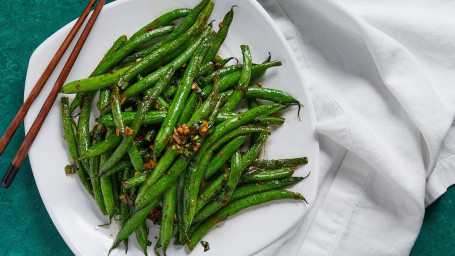 String Beans With Garlic Sauce Sì Jì Dòu