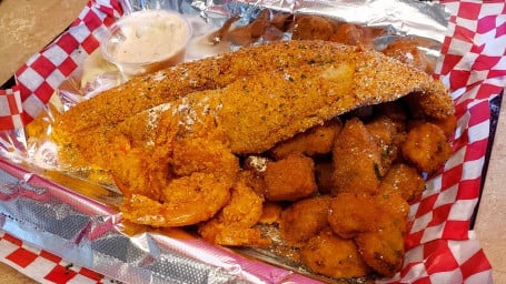 Fried Or Grilled Fish Shrimp Basket