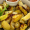 Sliced Seasoned Potatoes Vegan Aioli
