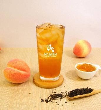 Mì Táo Guǒ Lì Chá Lěng Rè Jiē Yí Peach Tea With Fresh Pulp