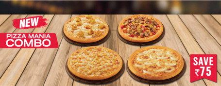 Refeição Para 4 Pessoas: Veg Pizza Mania Party Combo