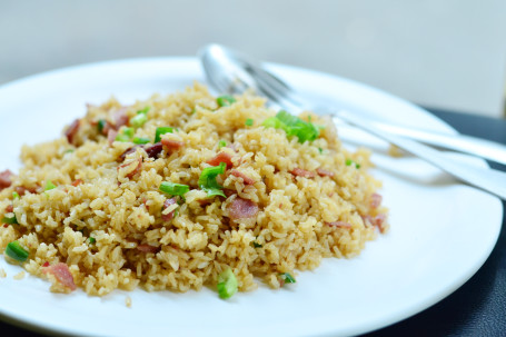 Bacon And Ham Diffried Rice