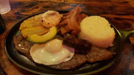 Traditional Plate With Grilled Steak