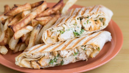 Grilled Chicken Shawarma With Fries