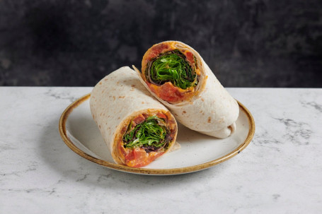 Vegan Red Pepper Hummus Wrap