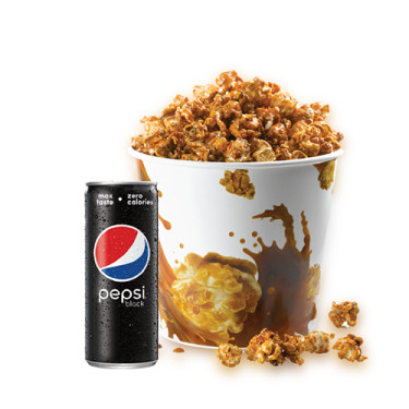 Pipoca Caramelo Regular Pepsi Lata Preta