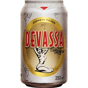 Cerveja Devassa Pilsen Lata 350Ml