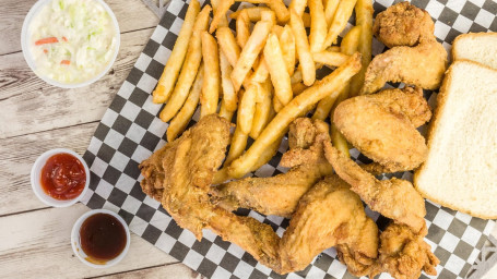 100 Wings With 1/2 Pan Of Fries