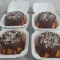 Mini vulcão bolo de cenoura com chocolate