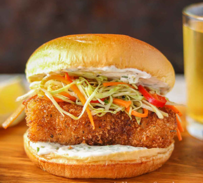 Cheesy Fish Burger