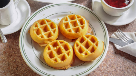 Silver Dollar Waffles With Chicken Tenders