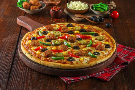 Pizza De Queijo Chipotle Falafel [Média]