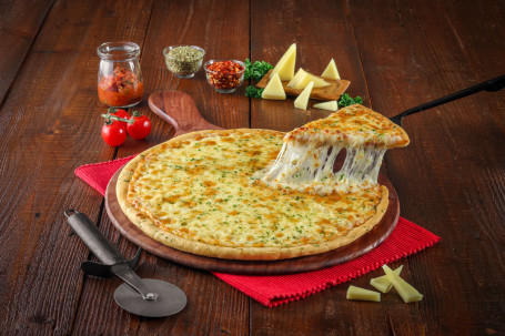 Pizza Margherita Com Queijo Duplo [Médio]