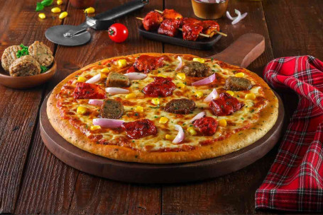 Almôndega Churrasco Pizza De Frango [Média]