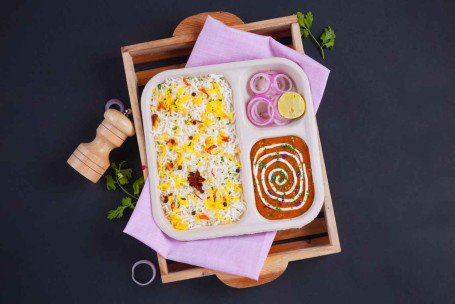 [Abaixo De 600 Calorias] Dal Makhani Rice Lunchbox