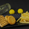Aloo Tikki Waffle And Fries With Mint Lemon Mojito Combo