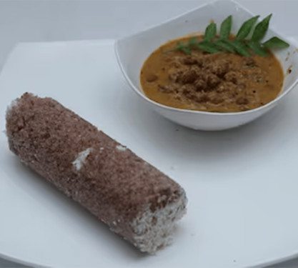 Red Rice Puttu With Kadala Curry