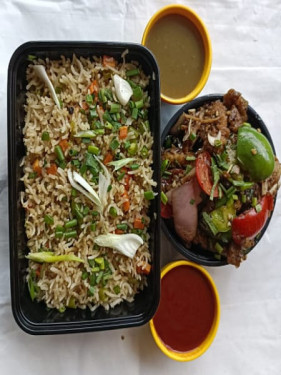 Veg Fried Rice Combo Meal With Mushroom