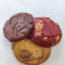 Pack Of 4 Assorted Large American Cookies