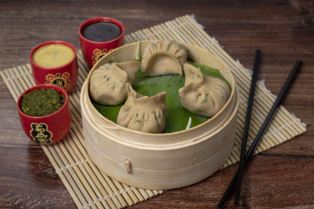 Whole Wheat Exotic Veg Steamed Momos [6 Pieces]