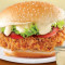 Cheezy And Spicy Fried Chicken Burger
