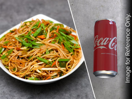 Veg Hakka Noodles Coke 300 Ml Can