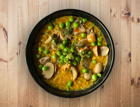 Mushroom Mutter Khichdi