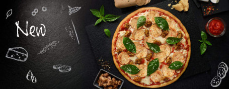 Pizza Gourmet De Salame De Frango