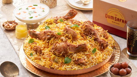 Overload Chicken Dum Biryani (Serves 4)