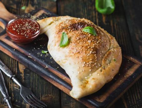 Paneer Garlic Calzone