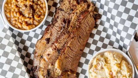 1/2 Lb Brisket W/ 2 Sides