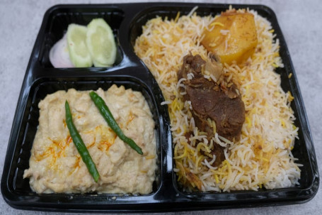 Mutton Biryani With Chicken Pasanda And Salad Combo