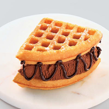 Sorvete Fudge Waffle De Chocolate