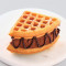 Sorvete E Fudge Waffle De Chocolate