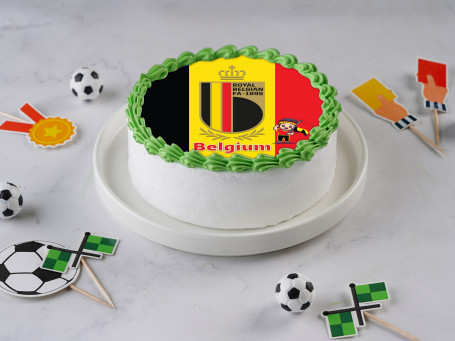 Belgium Team Theme Photo Cake