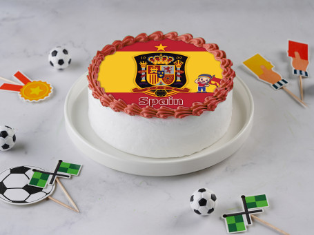 Spain Team Theme Photo Cake