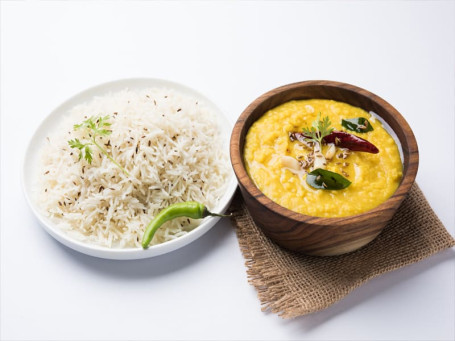 Jeera Rice-Yellow Dal-Pickle