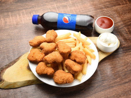 Chicken Nuggets (10 Pcs) French Fries Cold Drink (300 Ml)