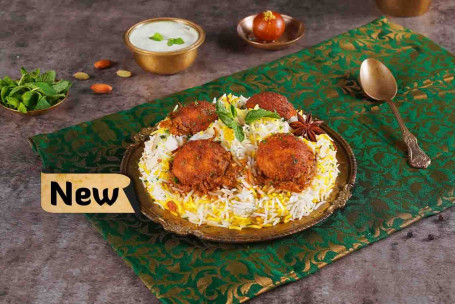 Malai Kofta Biryani (Creamy Kebab Biryani, Serve 1-2)