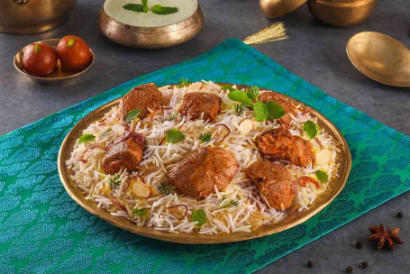 Spicy Dum Gosht Hyderabadi Mutton Biryani, Boneless Serve -2-3]