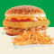 Tikki Twist Burger Medium Peri Peri Fries.