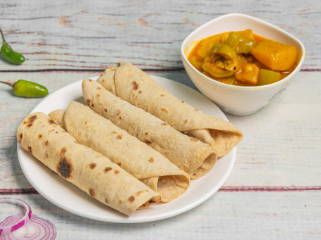 Roti (3 Pcs) And Sabji