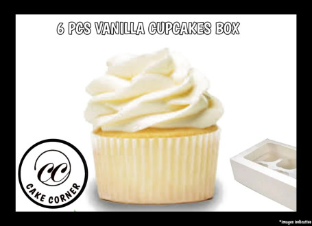 Vanilla Cup Cakes (1 Box, 6 Pieces)
