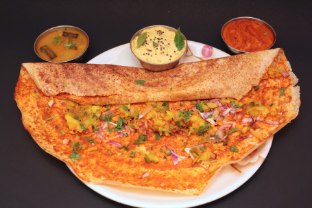 Mysore Masala Dosa( Served With Sambar Chutney)