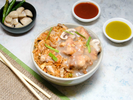 Chicken Chilli Garlic Rice+ Butter Garlic Chicken Bowl Combo