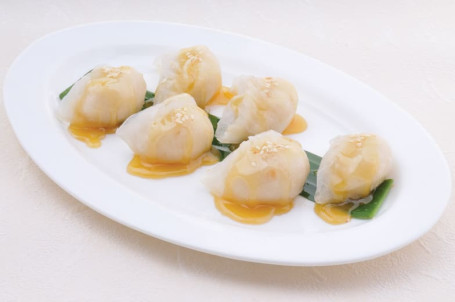 Steamed Coconut Dumpling With Honey Buttet Sauce