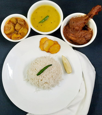 Chicken Kosha Thali [S32]