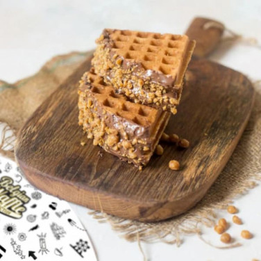 Crunchy Butterscotch Waffle Sandwich